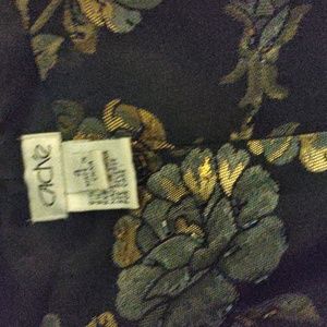 Hand Beaded  metallic dress pants.